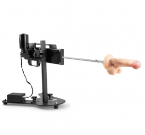 thrusting dildo machine cowgirl masturbation may